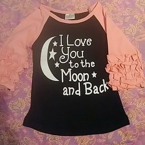 Little girl's❤🌙🌠 ruffle shirt...SO SWEET
